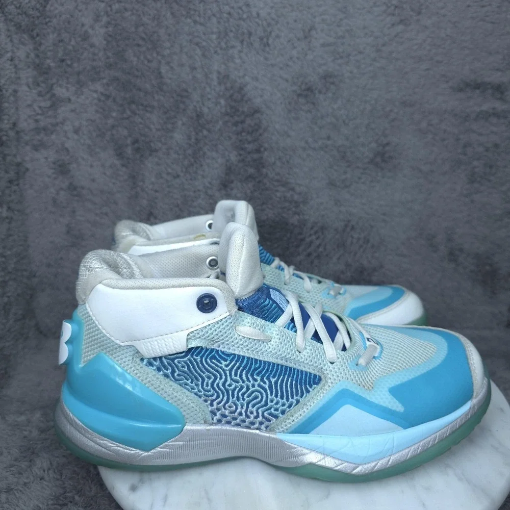 New Balance FuelCell Shoes Boys Size 6 Blue Basketball Mid Top Sneakers GBKLSTO1